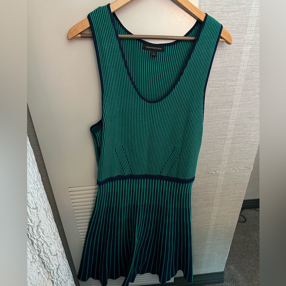 Banana Republic Green and Blue Dress